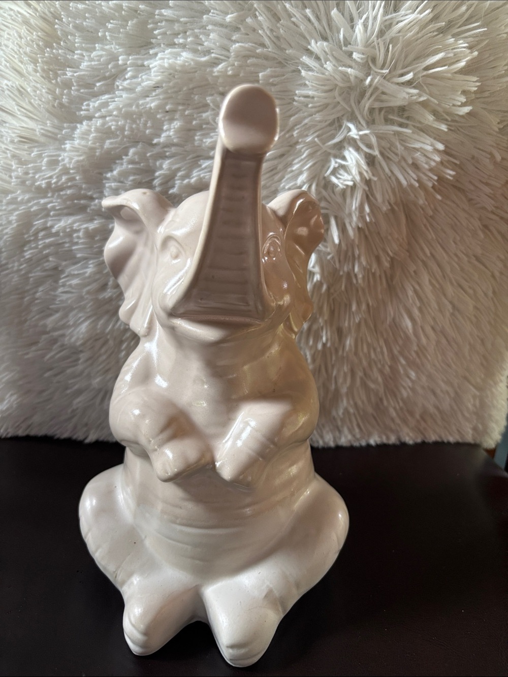 Ceramic Elephant Figurine 10” Tall Decorative Home Decor Collectible